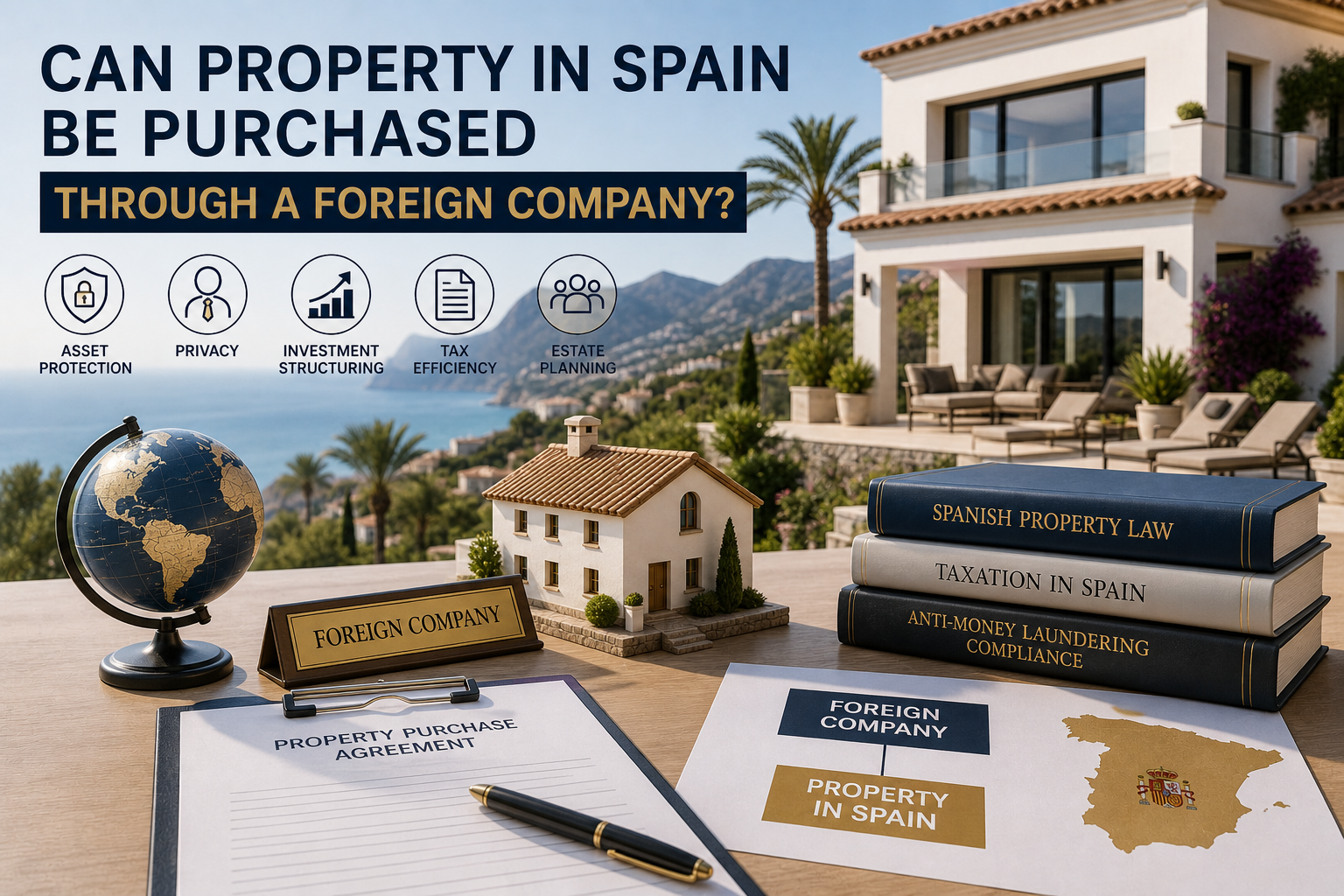 buy property in Spain through foreign company