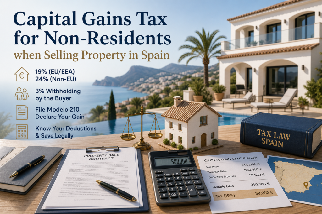 capital Gains Tax for NON-Residents when Selling a Property in Spain