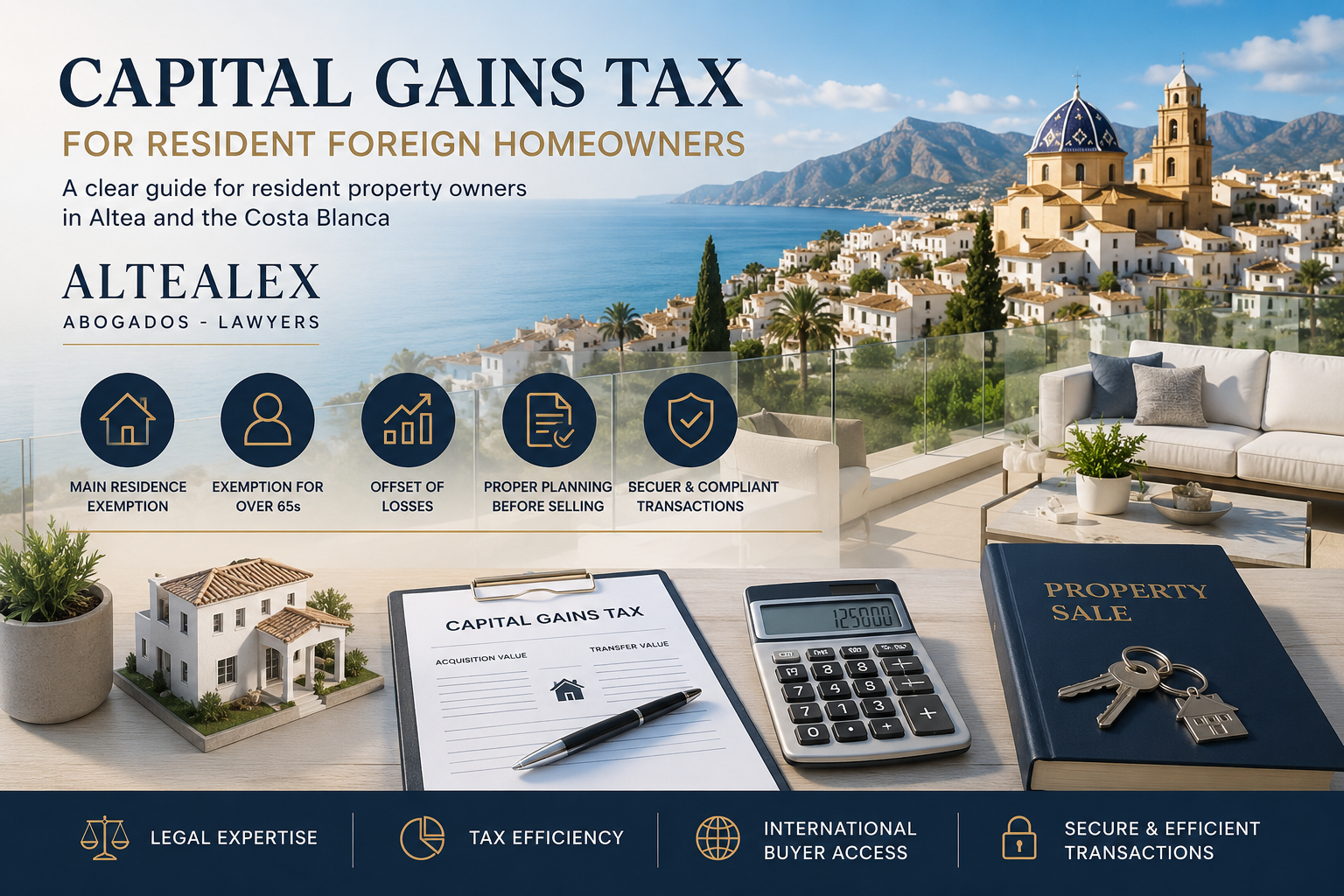 capital gains tax resident foreign homeowners spain